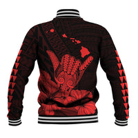 Hawaii Shaka Sign Baseball Jacket Red Version LT9 - Polynesian Pride