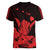 Hawaii Shaka Sign Women V Neck T Shirt Red Version LT9 - Polynesian Pride