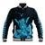 Hawaii Shaka Sign Baseball Jacket Blue Version LT9 Unisex Blue - Polynesian Pride