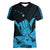 Hawaii Shaka Sign Women V Neck T Shirt Blue Version LT9 - Polynesian Pride