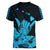Hawaii Shaka Sign Women V Neck T Shirt Blue Version LT9 - Polynesian Pride