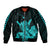 Hawaii Shaka Sign Bomber Jacket Turquoise Version LT9 Unisex Turquoise - Polynesian Pride