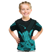Hawaii Shaka Sign Kid T Shirt Turquoise Version LT9 Youth XL Size14 - Polynesian Pride