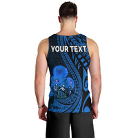 (Custom Personalised) Tonga ANZAC Day Men Tank Top Lest We Forget Blue Version LT9 - Polynesian Pride