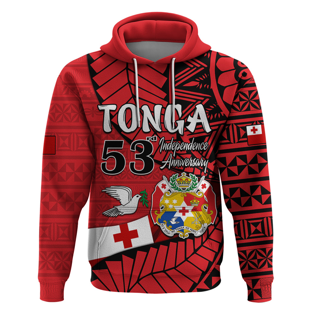 Tonga Hoodie Emancipation Day Happy 53rd Independence Anniversary LT9 - Polynesian Pride