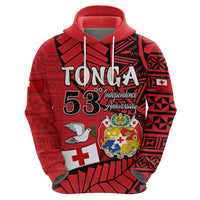 Tonga Hoodie Emancipation Day Happy 53rd Independence Anniversary LT9 - Polynesian Pride