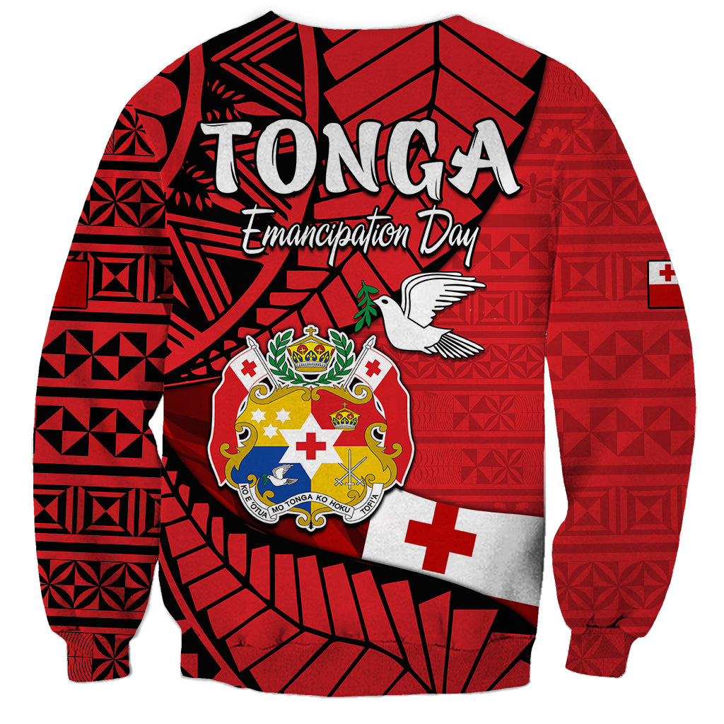 Tonga Emancipation Day Sweatshirt Happy 53rd Independence Anniversary LT9 - Polynesian Pride
