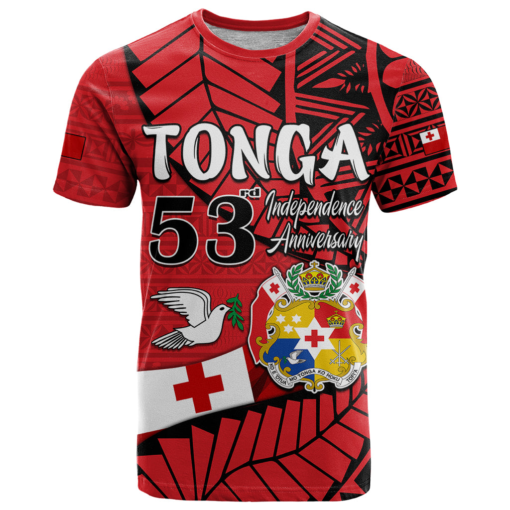 Tonga Emancipation Day T Shirt Happy 53rd Independence Anniversary LT9 Red - Polynesian Pride