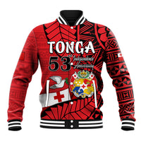(Custom Personalised) Tonga Emancipation Day Baseball Jacket Happy 53rd Independence Anniversary LT9 Unisex Red - Polynesian Pride