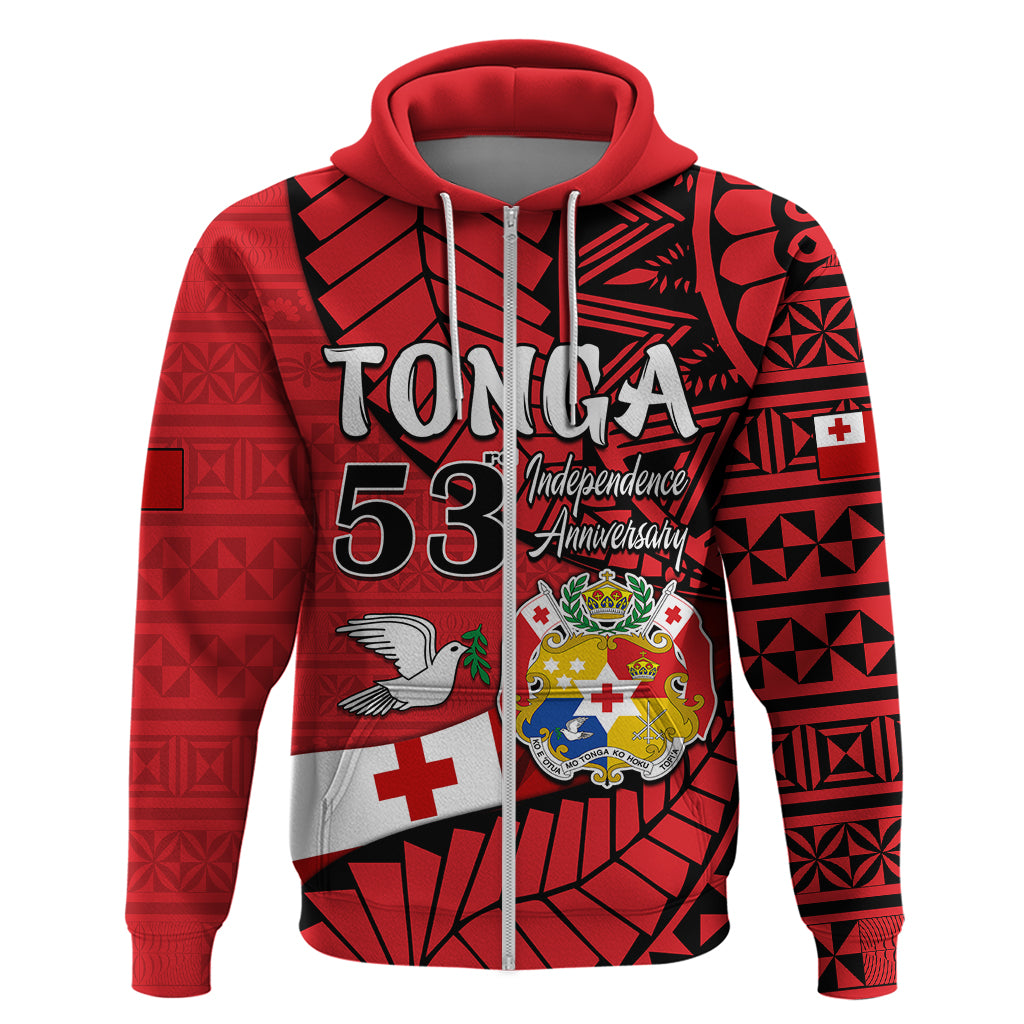 Custom Tonga Hoodie Emancipation Day Happy 53rd Independence Anniversary LT9 - Polynesian Pride