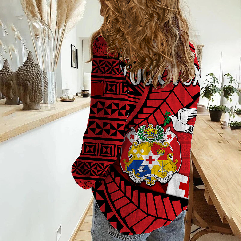 (Custom Personalised) Tonga Emancipation Day Women Casual Shirt Happy 53rd Independence Anniversary LT9 - Polynesian Pride