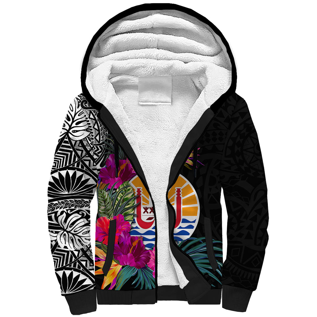 Tahiti Island Sherpa Hoodie French Polynesian Tropical LT9 Unisex Black - Polynesian Pride