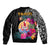 Tahiti Island Sleeve Zip Bomber Jacket French Polynesian Tropical LT9 - Polynesian Pride