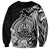 Polynesian Tahiti Island Sweatshirt The Wave of Water - Black LT9 - Polynesian Pride
