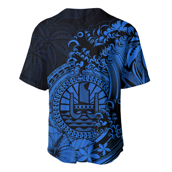 Polynesian Baseball Jersey Dog Lover With Shiba Inu - Sunset At The Beach White Ver LT7 main image 1
