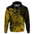 Polynesian Tahiti Island Hoodie The Wave of Water Gold LT9 - Polynesian Pride