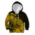 Polynesian Tahiti Island Kid Hoodie The Wave of Water - Gold LT9 Hoodie Gold - Polynesian Pride