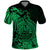 Polynesian Tahiti Island Polo Shirt The Wave of Water Green LT9 Green - Polynesian Pride