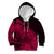 Polynesian Tahiti Island Kid Hoodie The Wave of Water - Pink LT9 Hoodie Pink - Polynesian Pride