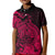 Polynesian Tahiti Island Kid Polo Shirt The Wave of Water - Pink LT9 Kid Pink - Polynesian Pride