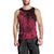 Polynesian Tahiti Island Men Tank Top The Wave of Water - Pink LT9 - Polynesian Pride