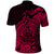 Polynesian Tahiti Island Polo Shirt The Wave of Water Pink LT9 - Polynesian Pride