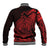 Polynesian Tahiti Island Baseball Jacket The Wave of Water - Red LT9 - Polynesian Pride