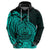 Polynesian Tahiti Island Hoodie The Wave of Water Turquoise LT9 - Polynesian Pride