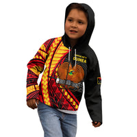 Papua New Guinea Kid Hoodie The Greater Bird of Paradise LT9 - Polynesian Pride