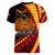 Papua New Guinea Women V Neck T Shirt The Greater Bird of Paradise LT9 - Polynesian Pride