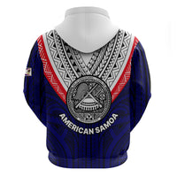 American Samoa Hoodie Bald Eagle with Polynesian Pattern LT9 - Polynesian Pride