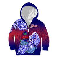 Guam Kid Hoodie Polynesian Floral Tribal LT9 - Polynesian Pride