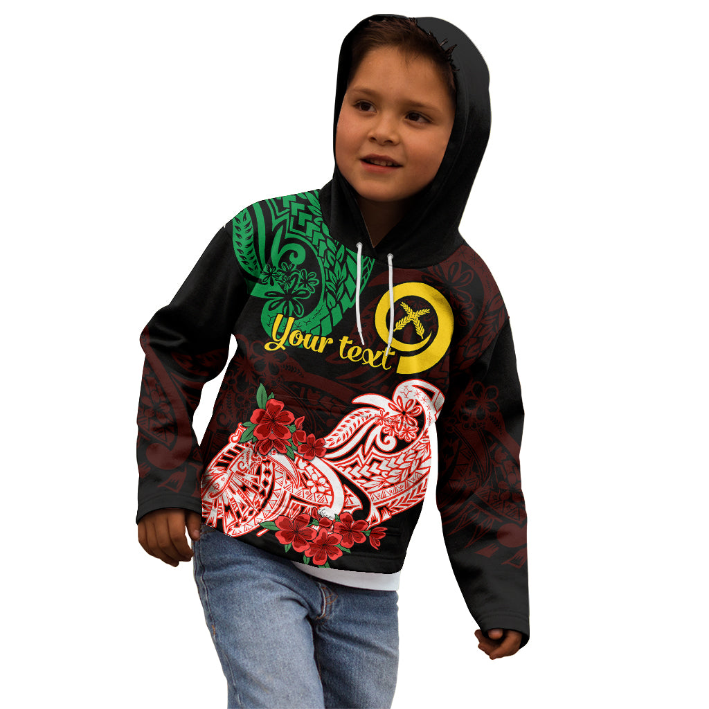 (Custom Personalised) Vanuatu Kid Hoodie Polynesian Floral Tribal LT9 - Polynesian Pride