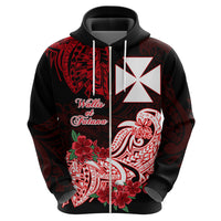 Wallis et Futuna Hoodie Polynesian Floral Tribal LT9 - Polynesian Pride