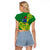 (Custom Personalised) Cook Island Raglan Cropped T Shirt Polynesian Floral Tribal LT9 - Polynesian Pride