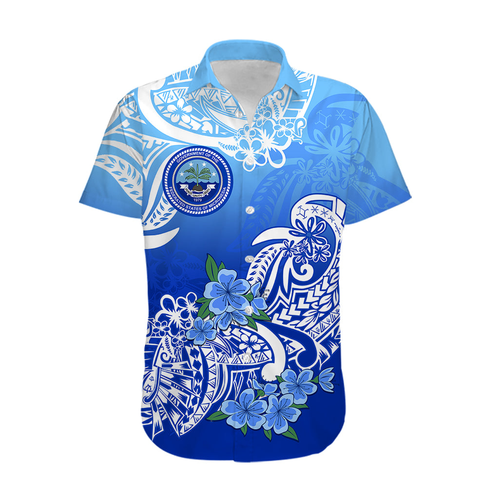 Federated States Of Micronesia Hawaiian Shirt Polynesian Floral Tribal LT9 - Polynesian Pride