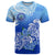 Federated States of Micronesia T Shirt Polynesian Floral Tribal LT9 Blue - Polynesian Pride