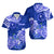 FSM Chuuk State Hawaiian Shirt Polynesian Floral Tribal LT9 Blue - Polynesian Pride