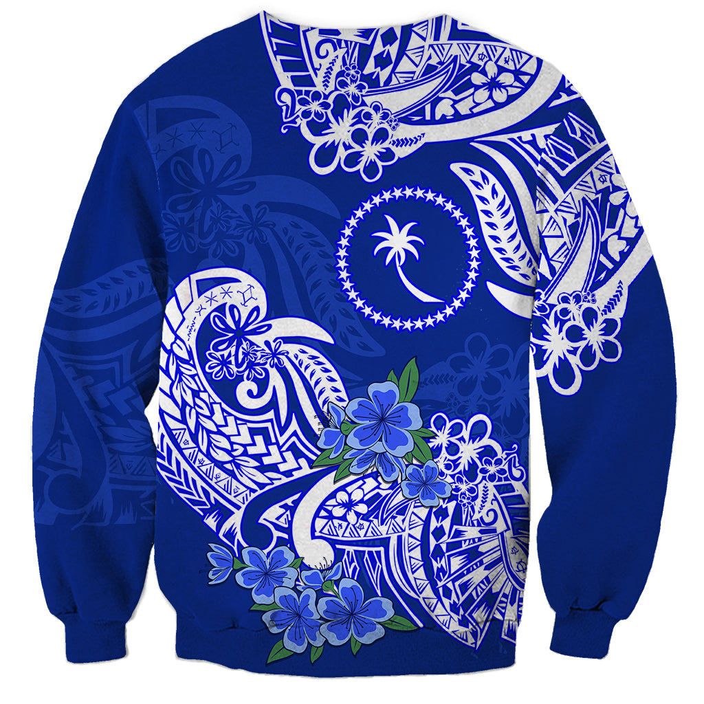 FSM Chuuk State Sweatshirt Polynesian Floral Tribal LT9 - Polynesian Pride