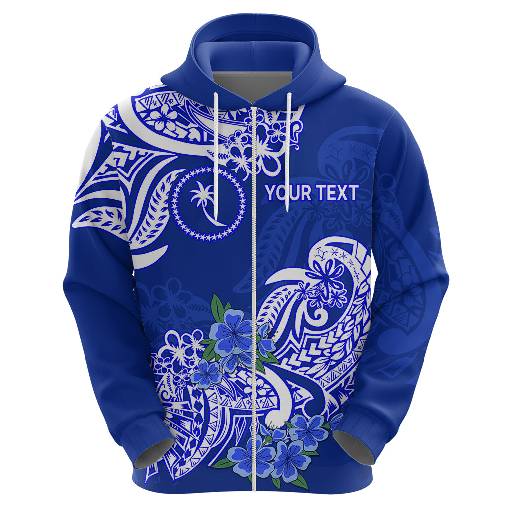 Custom FSM Chuuk State Hoodie Polynesian Floral Tribal LT9 - Polynesian Pride