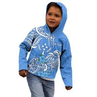 (Custom Personalised) FSM Kosrae State Kid Hoodie Polynesian Floral Tribal LT9 - Polynesian Pride