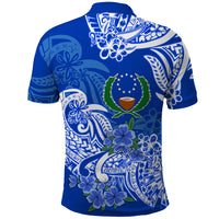 FSM Pohnpei State Polo Shirt Polynesian Floral Tribal LT9 - Polynesian Pride