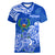 FSM Pohnpei State Women V Neck T Shirt Polynesian Floral Tribal LT9 - Polynesian Pride