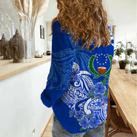 (Custom Personalised) FSM Pohnpei State Women Casual Shirt Polynesian Floral Tribal LT9 - Polynesian Pride