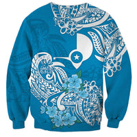 FSM Yap State Sweatshirt Polynesian Floral Tribal LT9 - Polynesian Pride