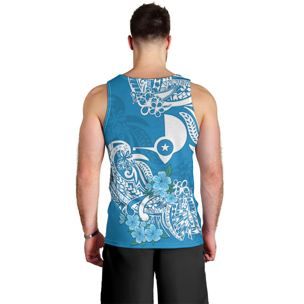 (Custom Personalised) FSM Yap State Men Tank Top Polynesian Floral Tribal LT9 - Polynesian Pride