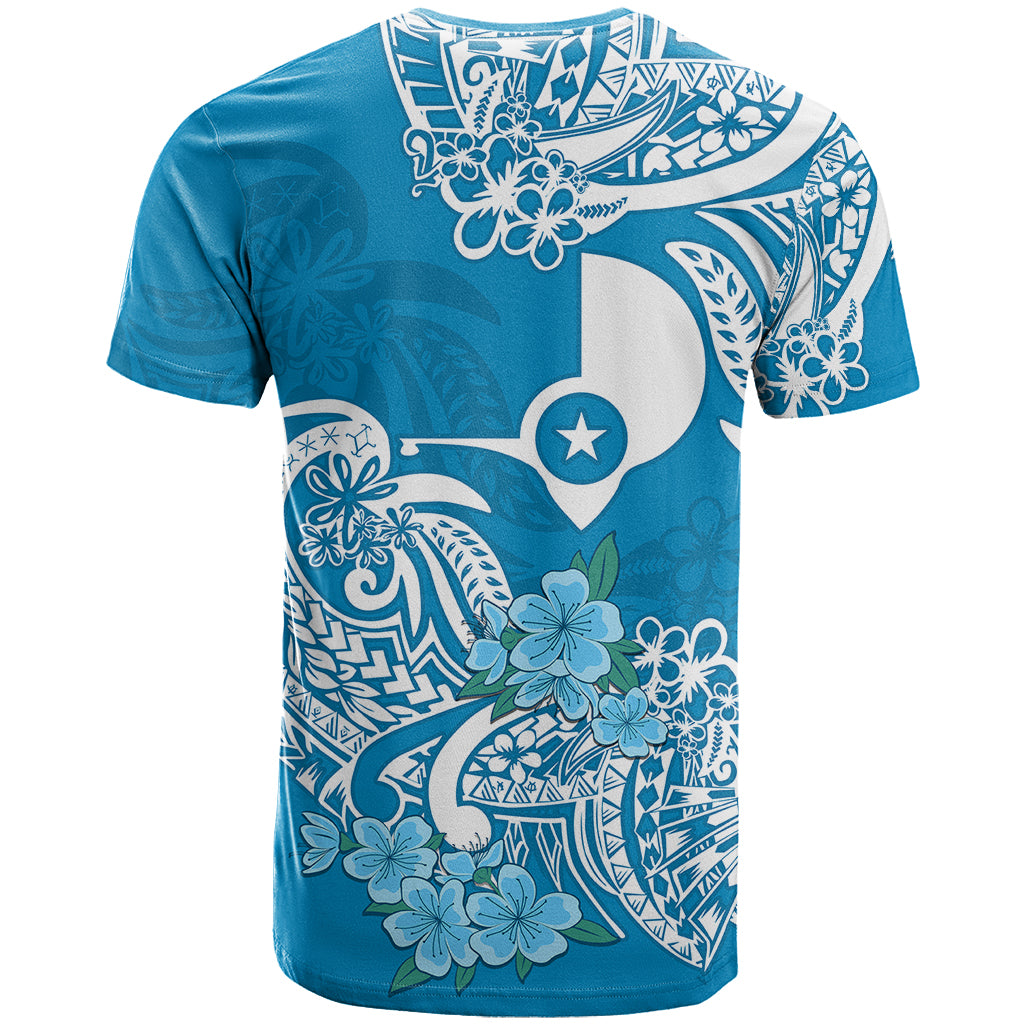 Custom FSM Yap State T Shirt Polynesian Floral Tribal LT9 - Polynesian Pride