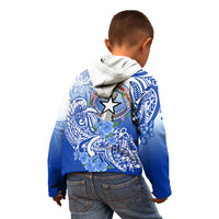 Northern Mariana Islands Kid Hoodie Polynesian Floral Tribal LT9 - Polynesian Pride