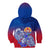 Tahiti Kid Hoodie Polynesian Floral Tribal LT9 Zip Hoodie Blue - Polynesian Pride