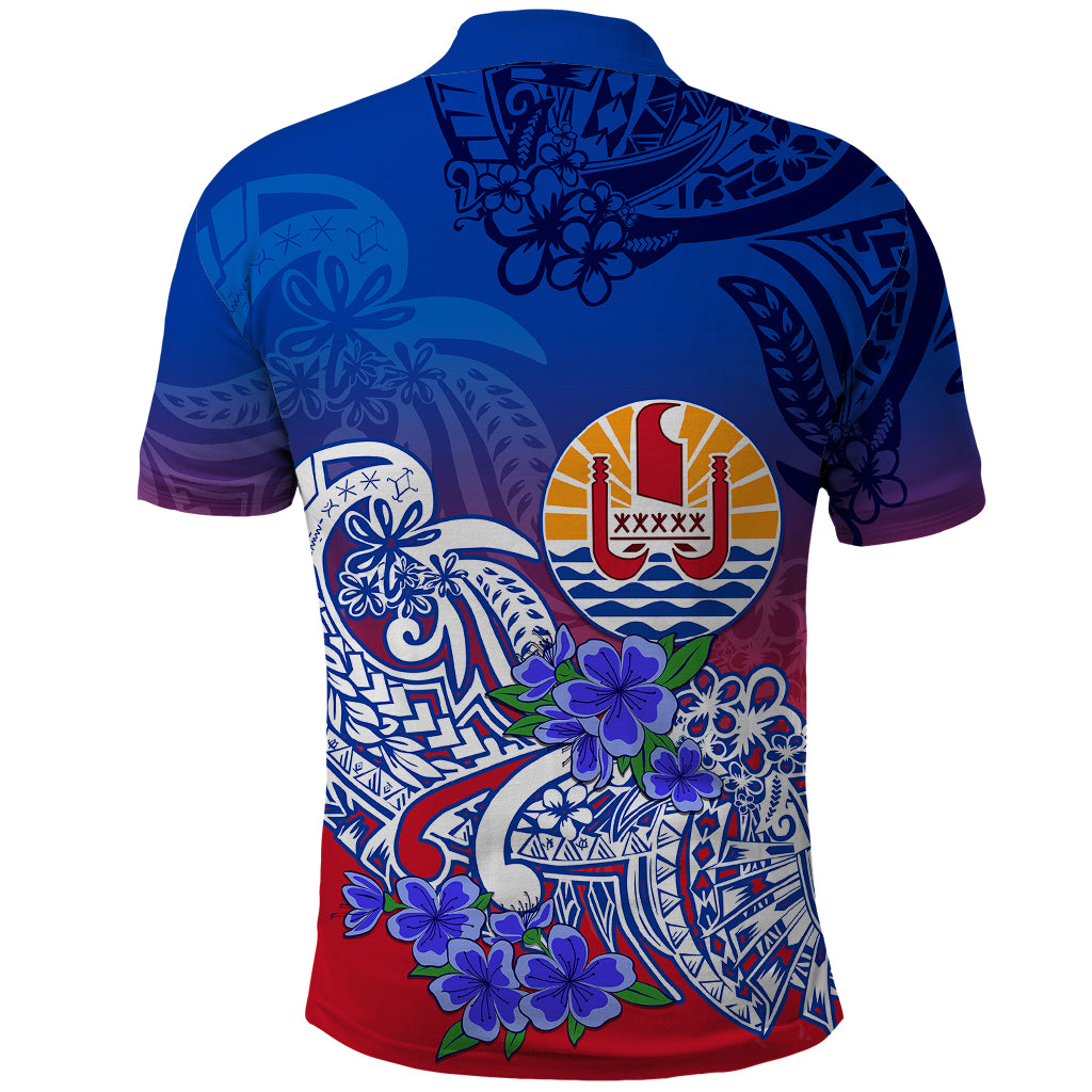 Tahiti Polo Shirt Polynesian Floral Tribal LT9 - Polynesian Pride